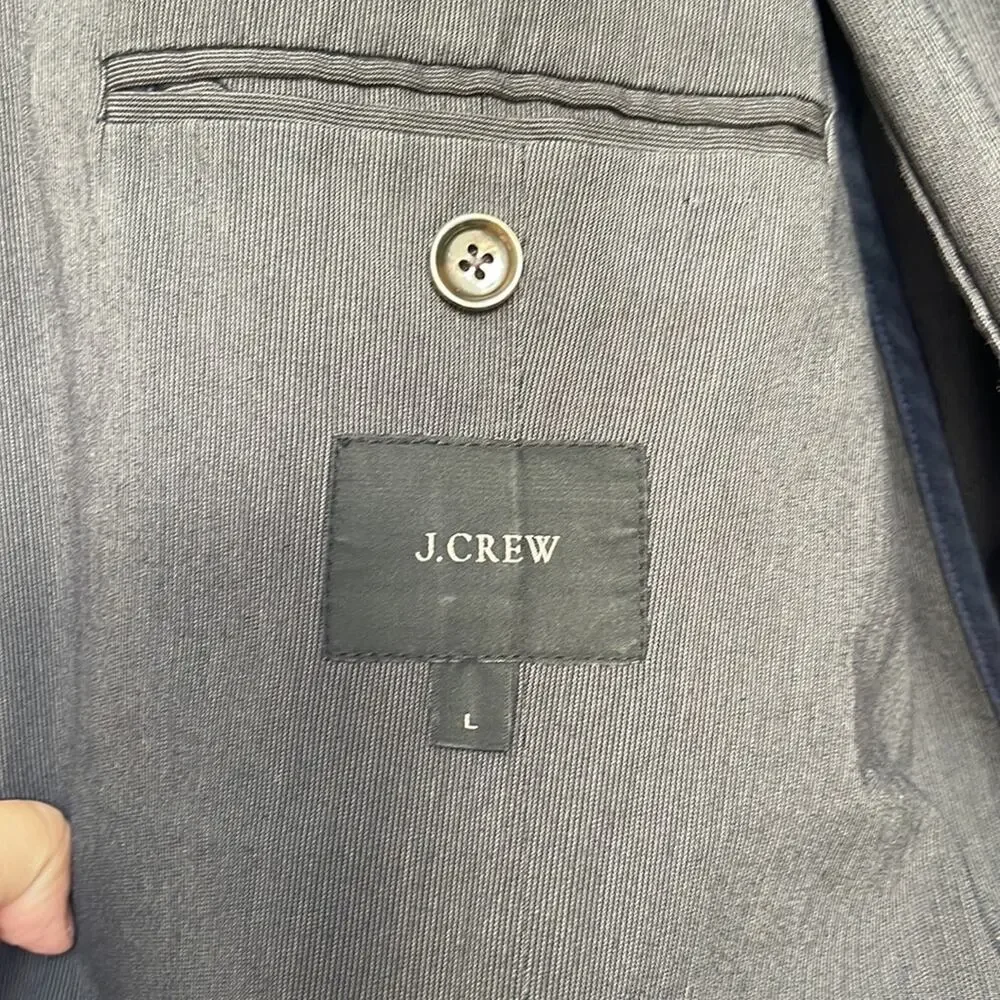 J. Crew 100% cotton textured unstructured unlined light weight sport coat blazer